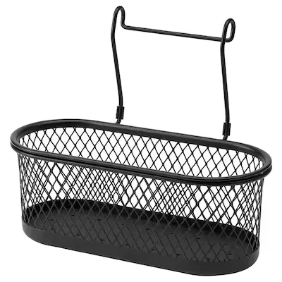 HULTARP Container, black/mesh